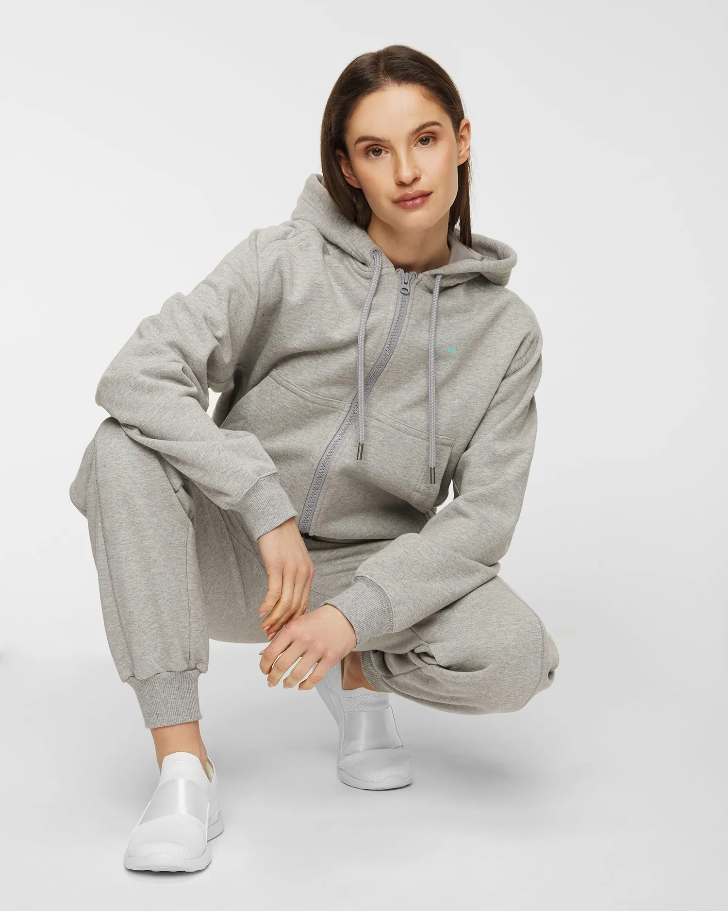 ADIDAS BY STELLA McCARTNEY ASMC SC FZ hoodie HA8966-mgreyh