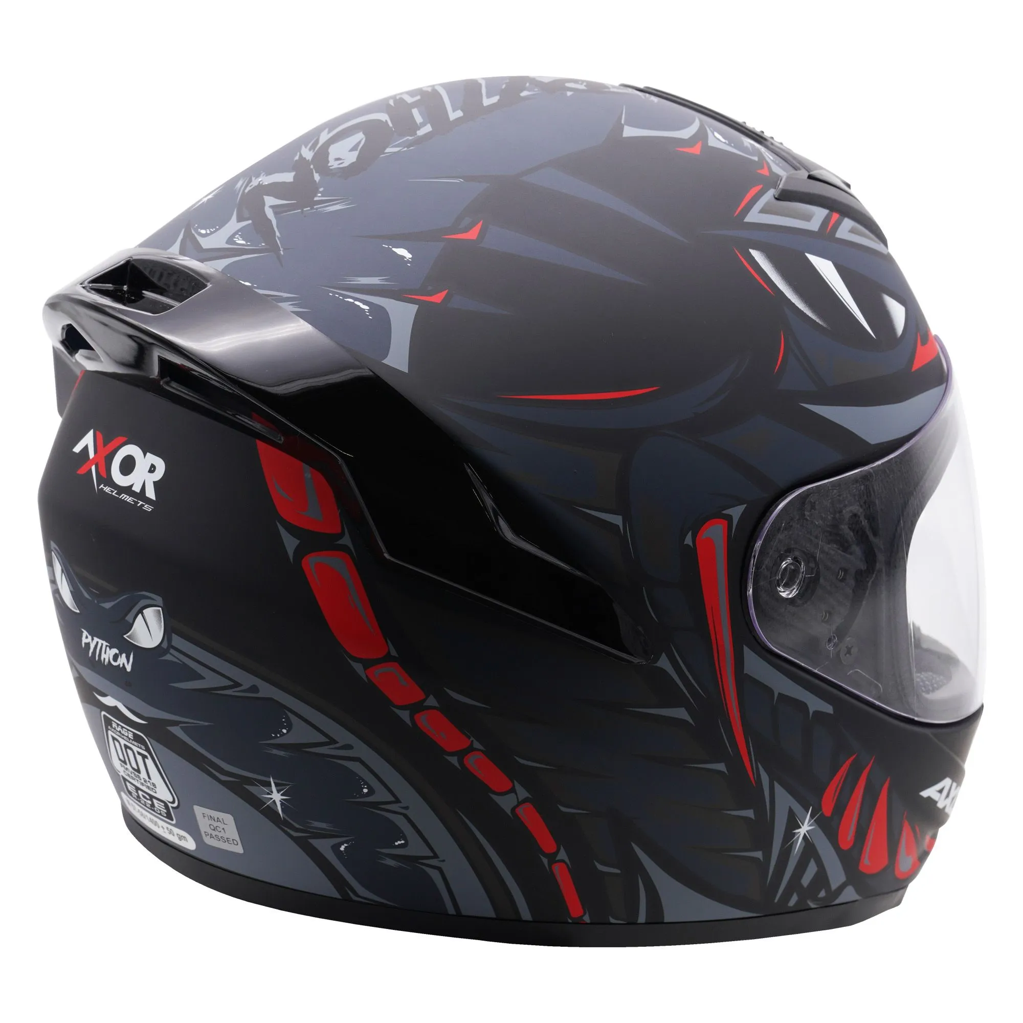 Axor Rage Python Helmet - Black/Grey/Red