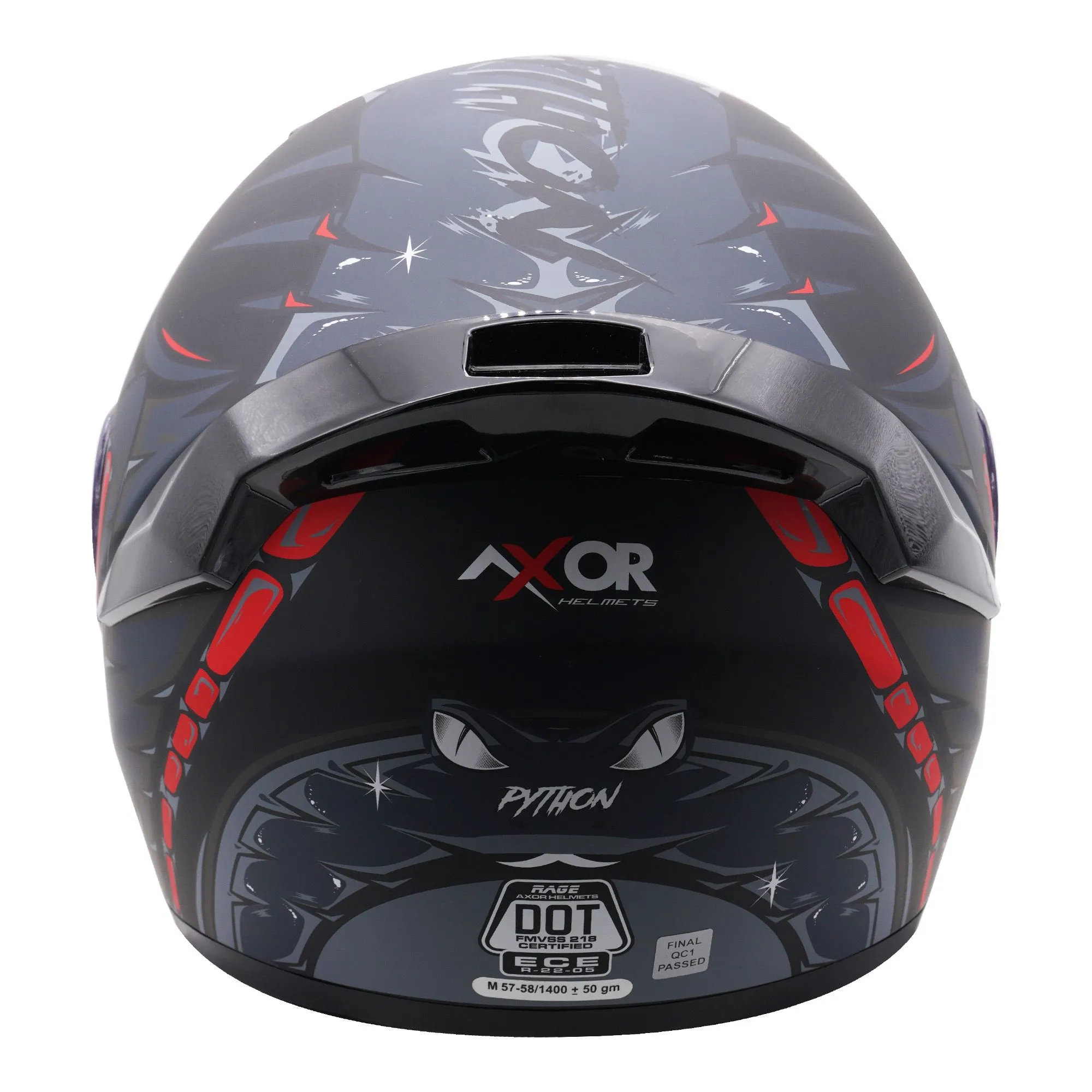 Axor Rage Python Helmet - Black/Grey/Red