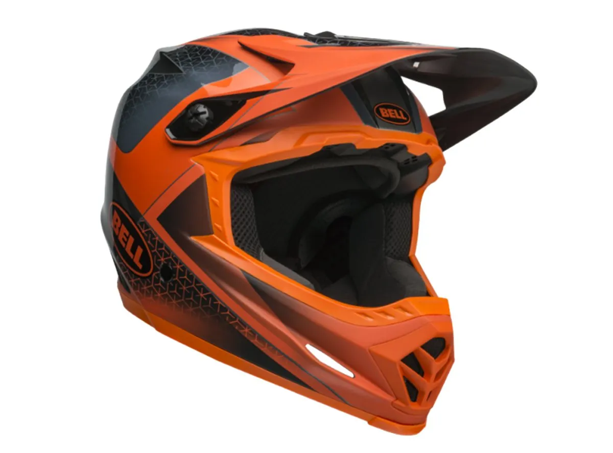 Bell Full-9 Full Face Helmet - Matt Gloss Slate-Gray-KTM Orange - 2019