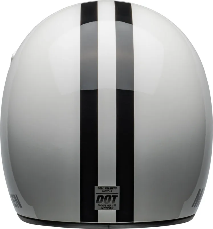 Bell Moto-3 Helmet - Steve McQueen Gloss White/Black