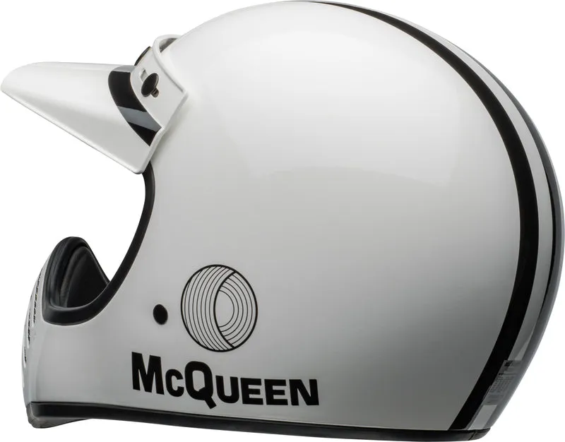 Bell Moto-3 Helmet - Steve McQueen Gloss White/Black