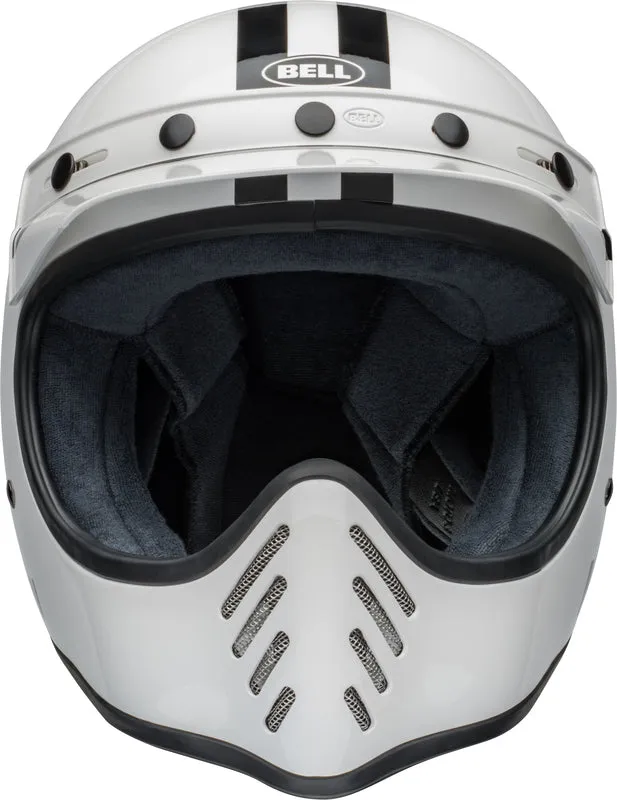 Bell Moto-3 Helmet - Steve McQueen Gloss White/Black