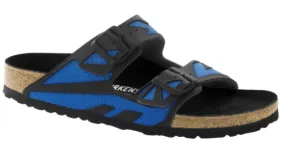 Birkenstock Arizona Mules narrow blue Microfibre Rubber Sandals