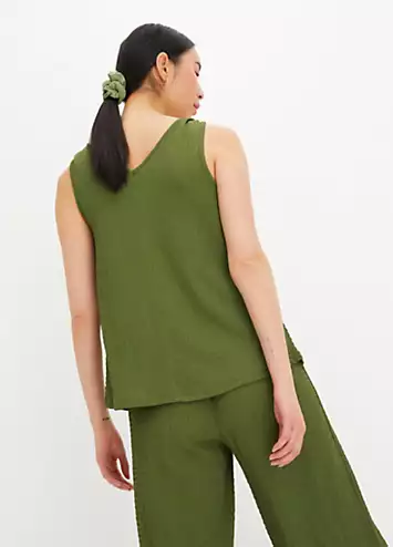 bonprix Crushed Jersey Sleeveless Top | Grattan