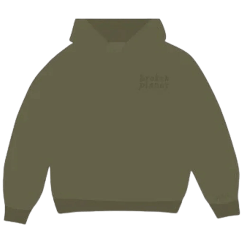 Broken Planet Market Basics Hoodie - Olive Green