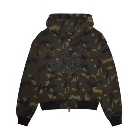 Broken Planet Market Camo Planet Zip Up Hoodie