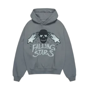 Broken Planet Market Hoodie 'Falling Stars' - Dark Grey