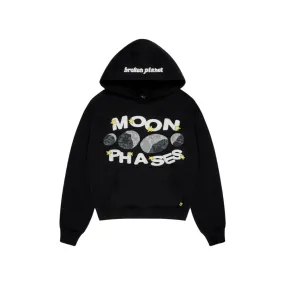 Broken Planet 'Moon Phases' Midnight Black Hoodie