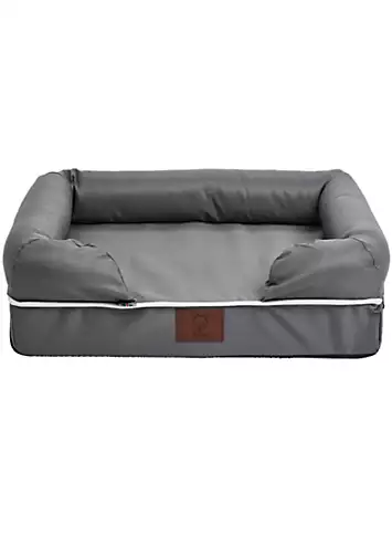 Bunty Grey Cosy Couch - Tough Water Resistant Mattress Dog Bed | Kaleidoscope