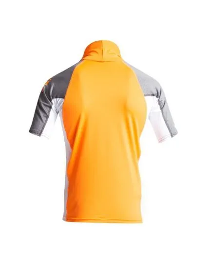 C Skins Rash X Junior Short Sleeve Rash Vest - Orange/Grey