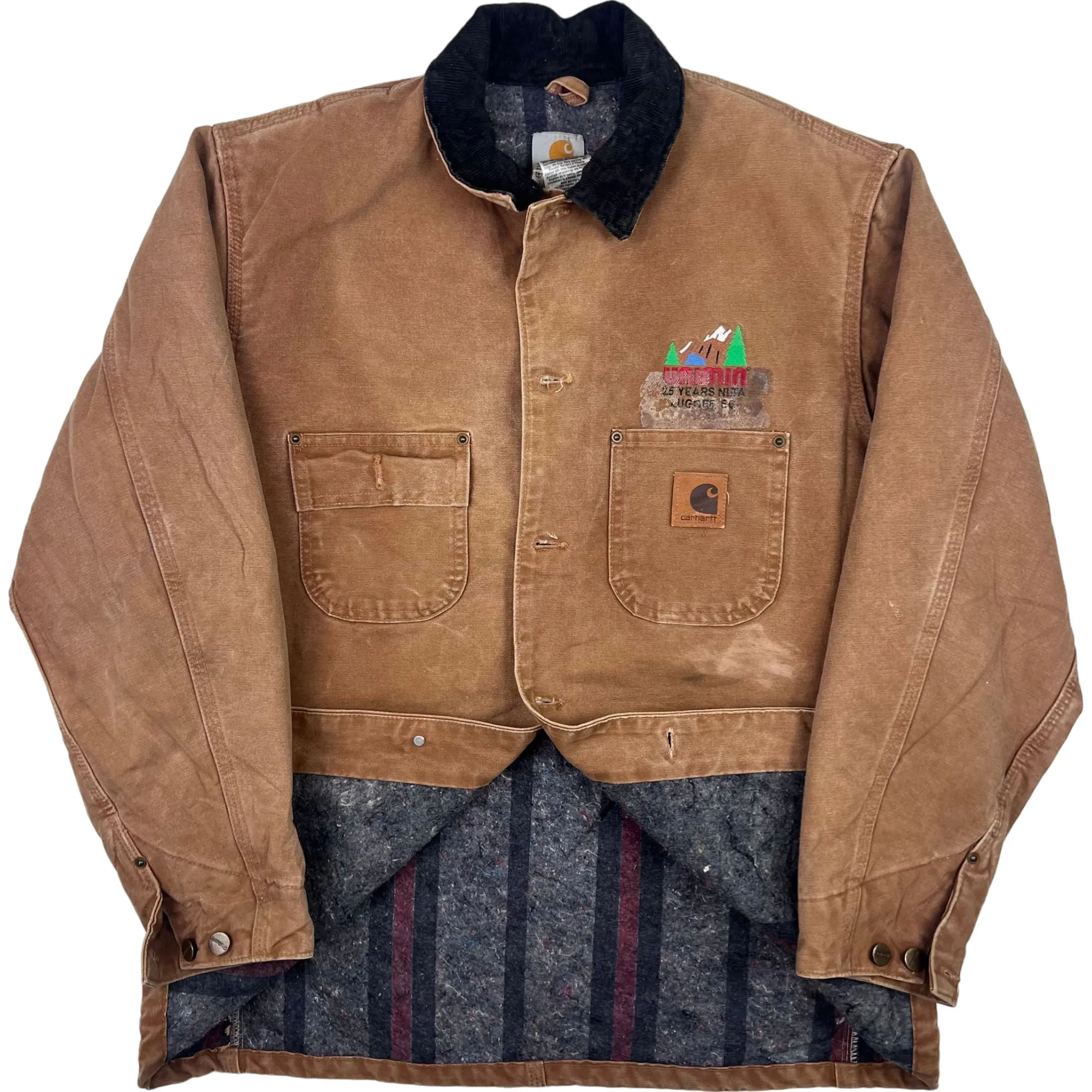 Carhartt Blanket Lined Chore Jacket Brown C02 BRN