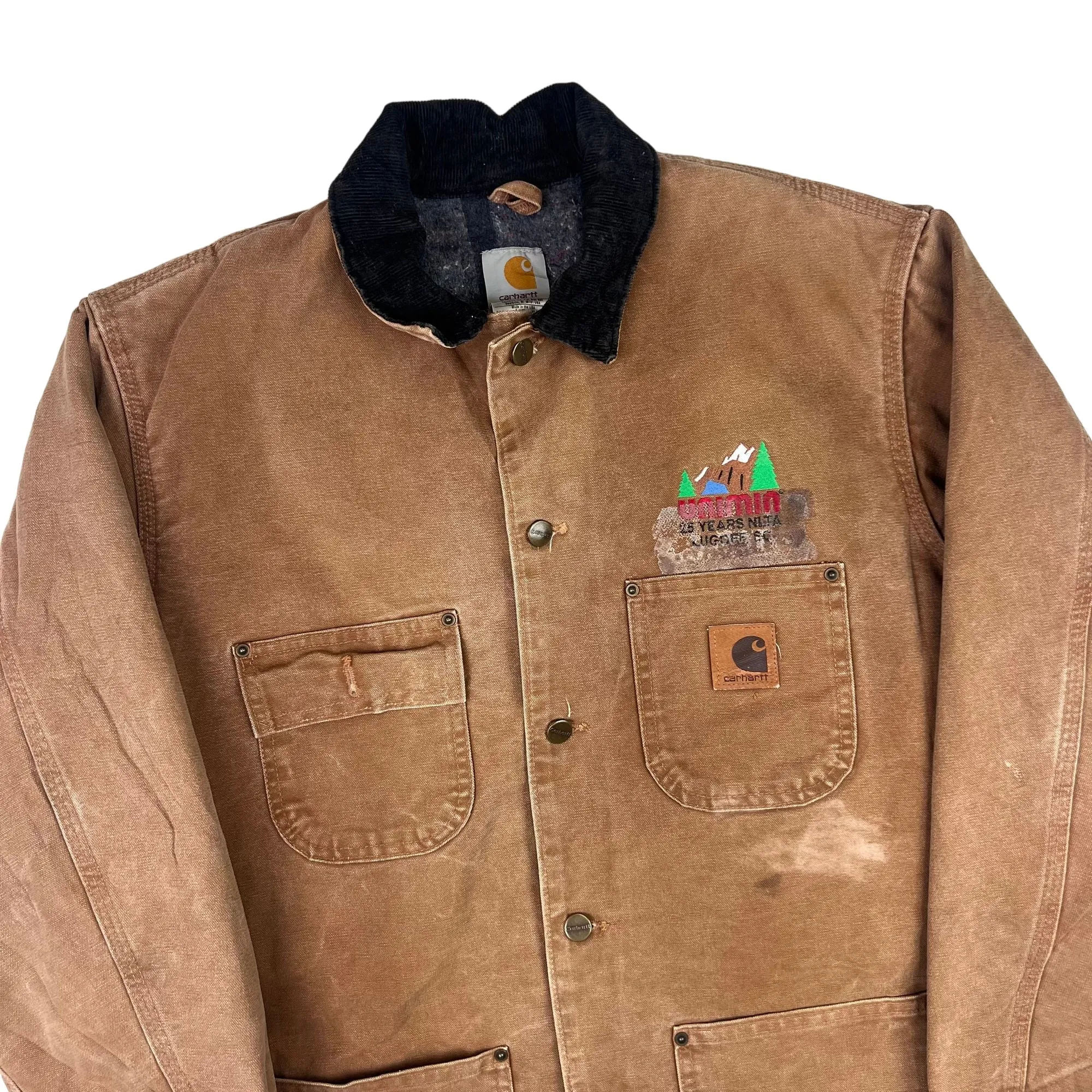 Carhartt Blanket Lined Chore Jacket Brown C02 BRN