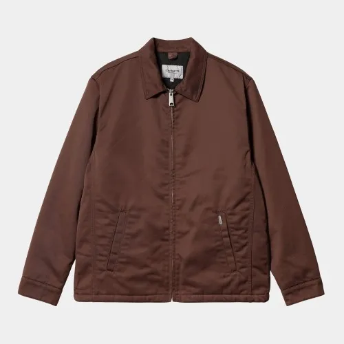 Carhartt WIP Modular Jacket Ale Burgundy ,65/35% Polyester/Cotton 'Denison' Twill, 8.8 oz