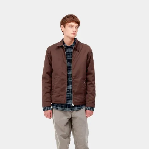 Carhartt WIP Modular Jacket Ale Burgundy ,65/35% Polyester/Cotton 'Denison' Twill, 8.8 oz