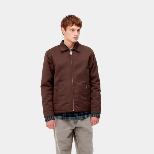 Carhartt WIP Modular Jacket Ale Burgundy ,65/35% Polyester/Cotton 'Denison' Twill, 8.8 oz