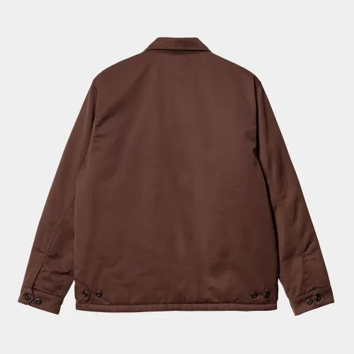 Carhartt WIP Modular Jacket Ale Burgundy ,65/35% Polyester/Cotton 'Denison' Twill, 8.8 oz