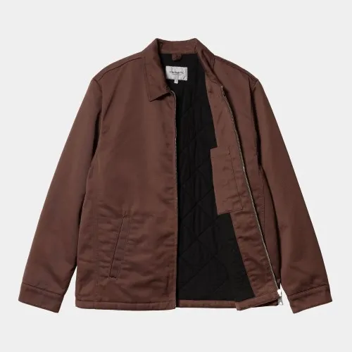 Carhartt WIP Modular Jacket Ale Burgundy ,65/35% Polyester/Cotton 'Denison' Twill, 8.8 oz