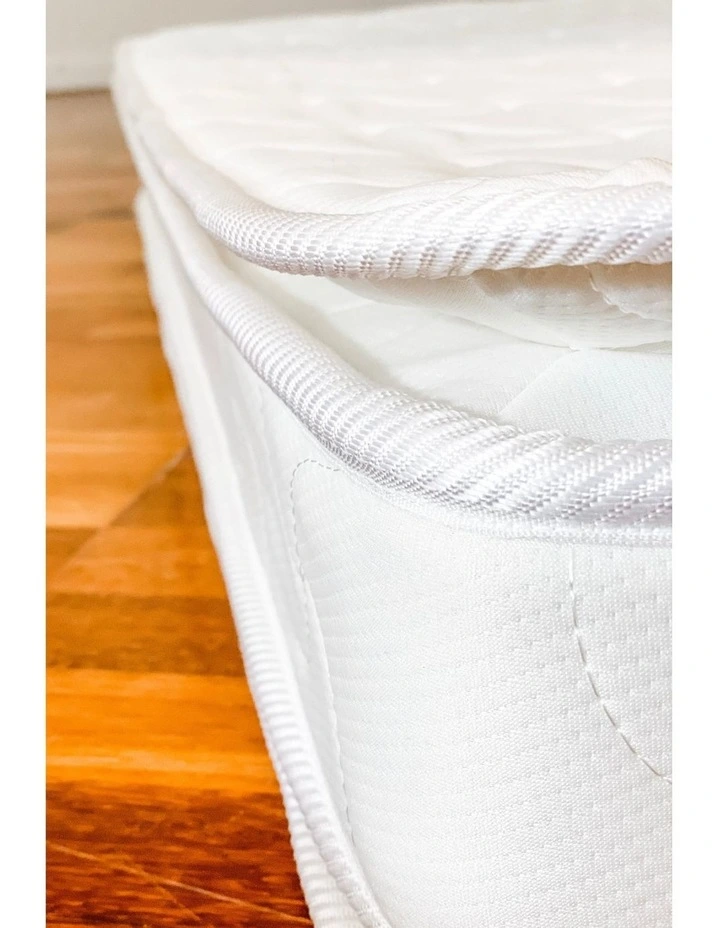 Chelsea Cot in White & Rest Innerspring Mattress