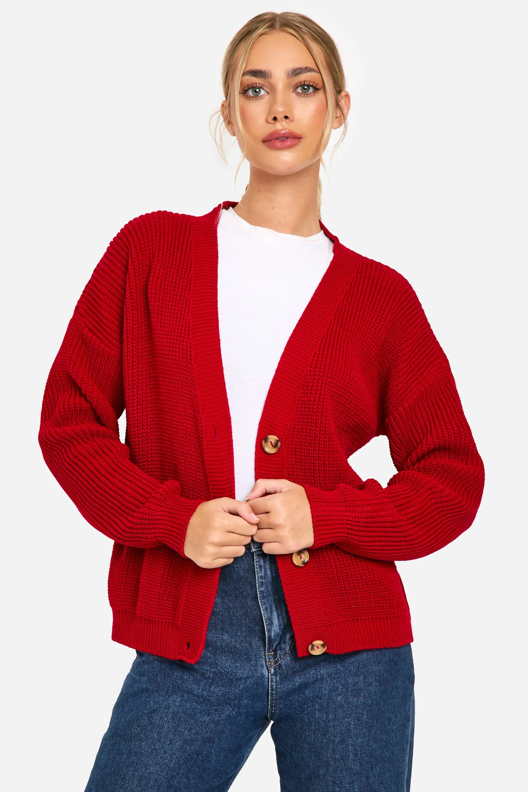 Chunky Knit Cropped Cardigan