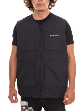 Cleptomanicx Square Vest Jacket Chaleco de entretiempo para hombre Chaleco de verano CXAJSQUAVE Negro