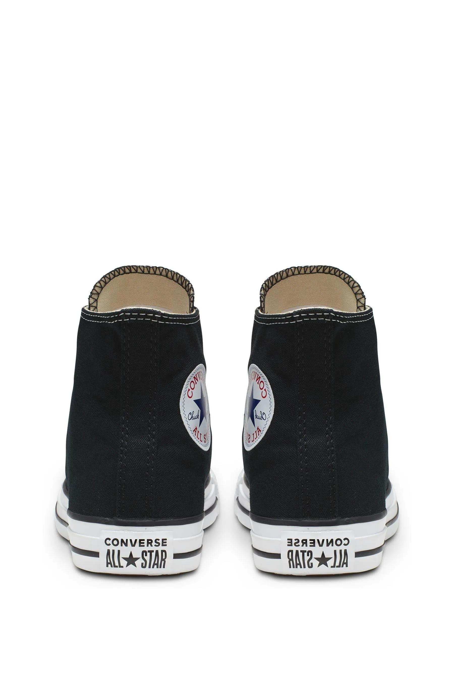 Converse Black/White Wide Fit Chuck Taylor All Star High Trainers