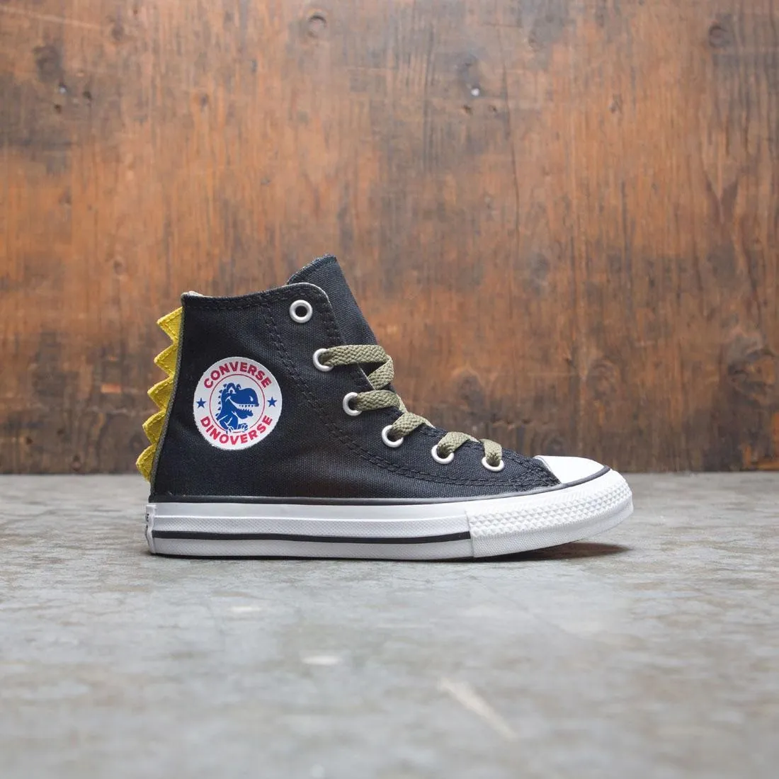 Converse Little Kids Chuck Taylor All Star Dino Spikes Hi (black / field surplus / white)