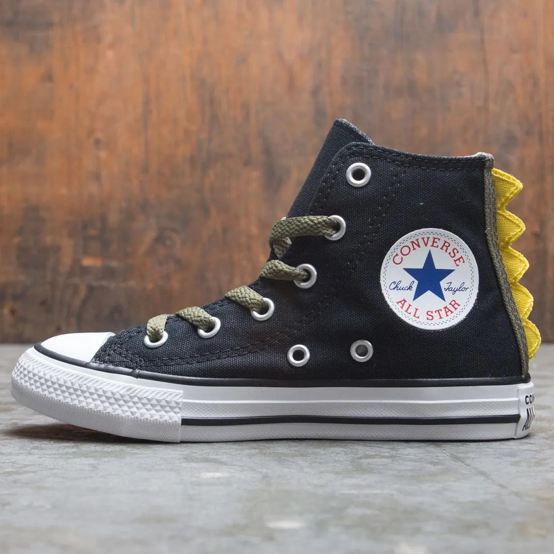 Converse Little Kids Chuck Taylor All Star Dino Spikes Hi (black / field surplus / white)