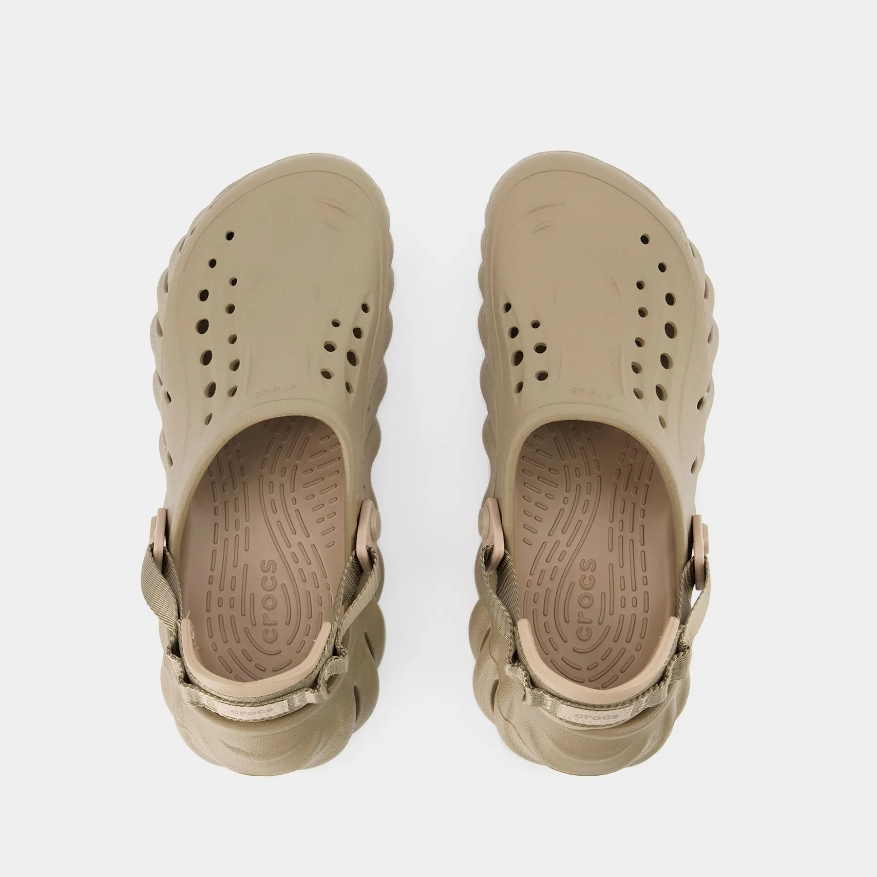 Crocs  Echo Mules - Crocs - Khaki - Synthetic