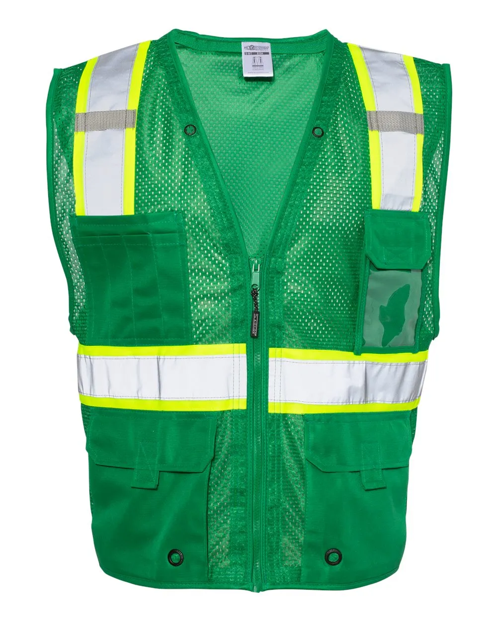 Custom Embroidery - Kishigo - EV Series Enhanced Visibility Multi-Pocket Mesh Vest - B100-111