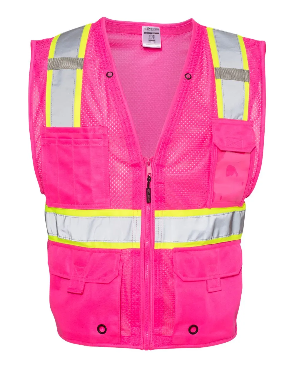 Custom Embroidery - Kishigo - EV Series Enhanced Visibility Multi-Pocket Mesh Vest - B100-111