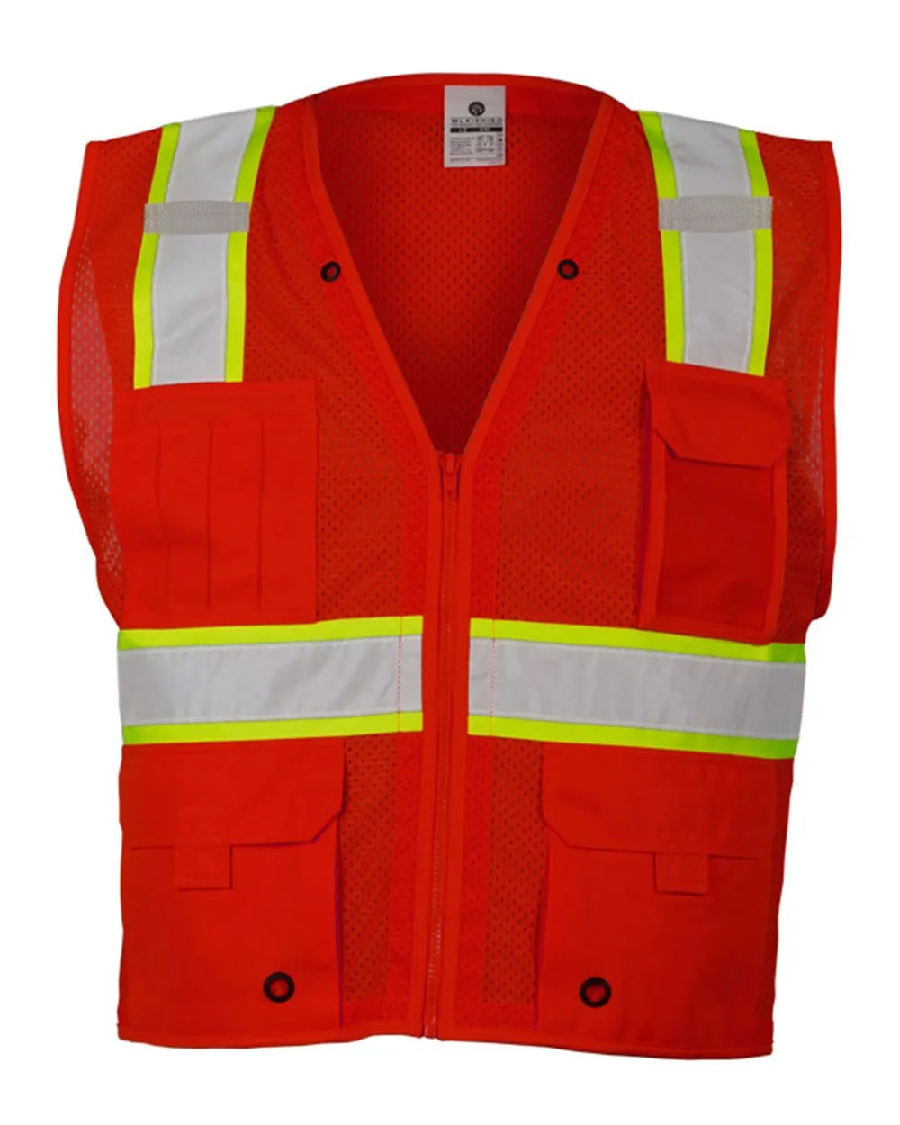 Custom Embroidery - Kishigo - EV Series Enhanced Visibility Multi-Pocket Mesh Vest - B100-111