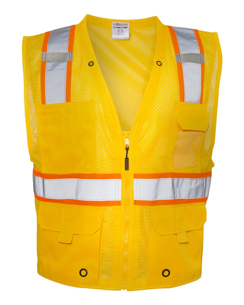 Custom Embroidery - Kishigo - EV Series Enhanced Visibility Multi-Pocket Mesh Vest - B100-111