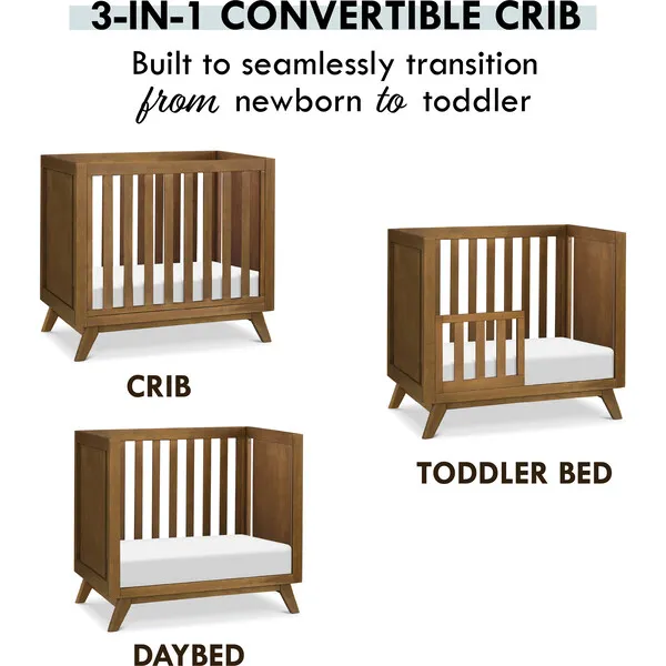 daVinci Otto 3-in-1 Convertible Mini Crib with 4