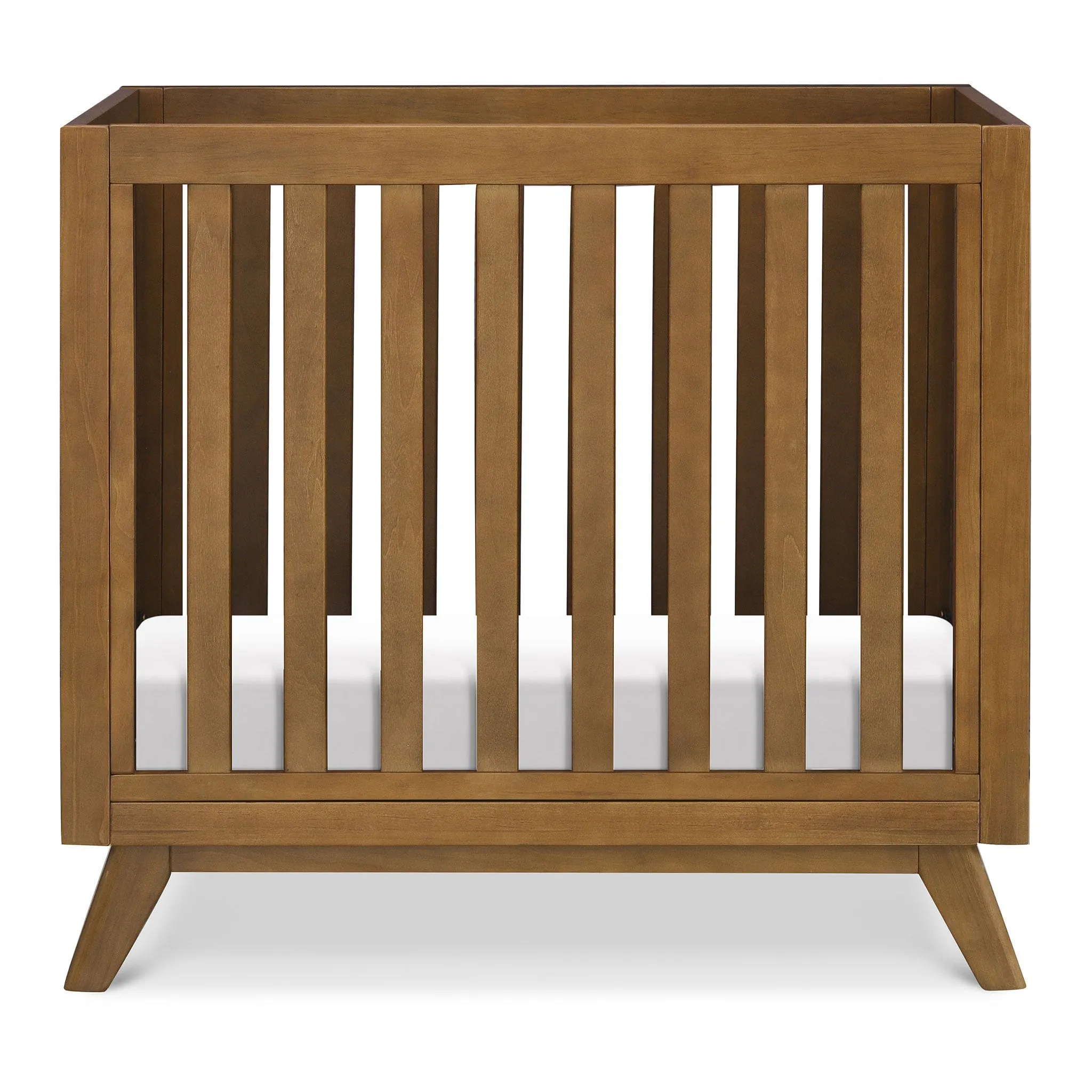 DaVinci Otto 3-in-1 Convertible Mini Crib with 4" Mattress - Walnut  - Clement