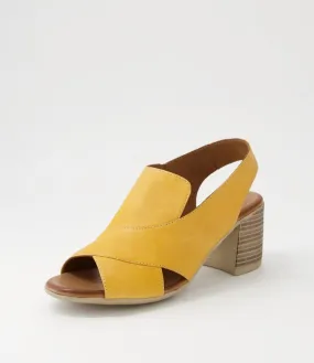 DIANA FERRARI Wondir Yellow Leather Sandals