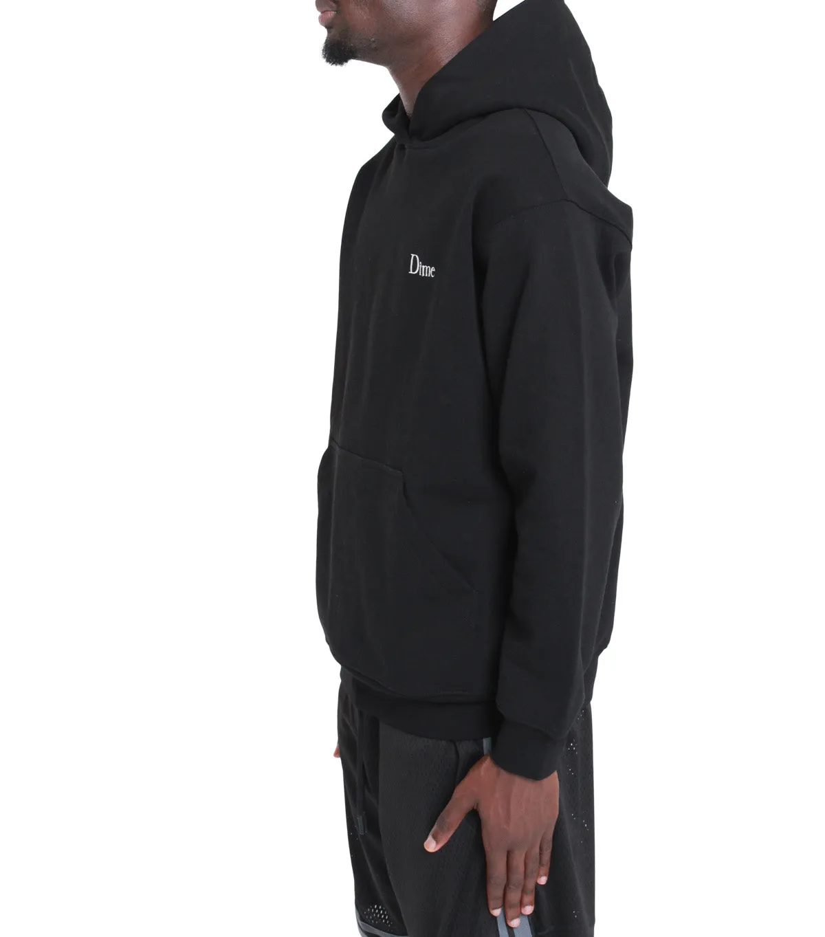 Dime Classic Small Logo Hoodie Black