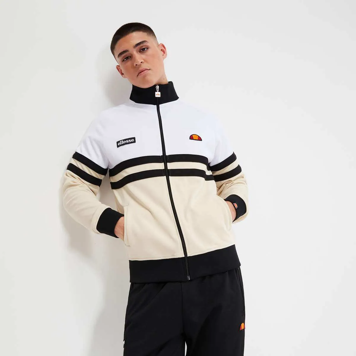 Ellesse Men’s Rimini Track Jacket – White/Off White (SHR00892-623)