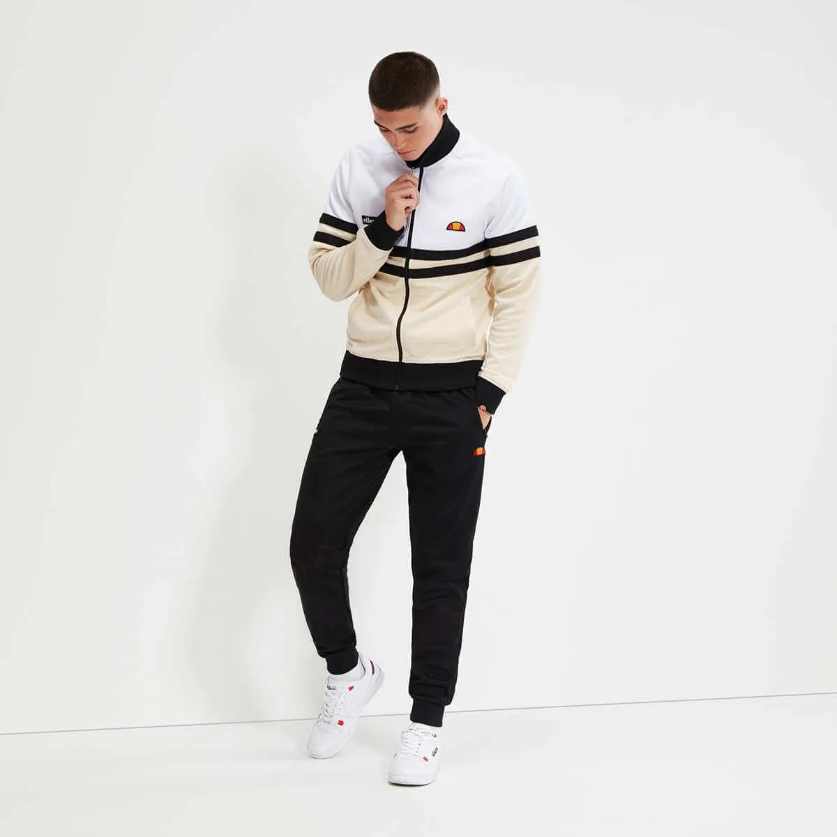 Ellesse Men’s Rimini Track Jacket – White/Off White (SHR00892-623)