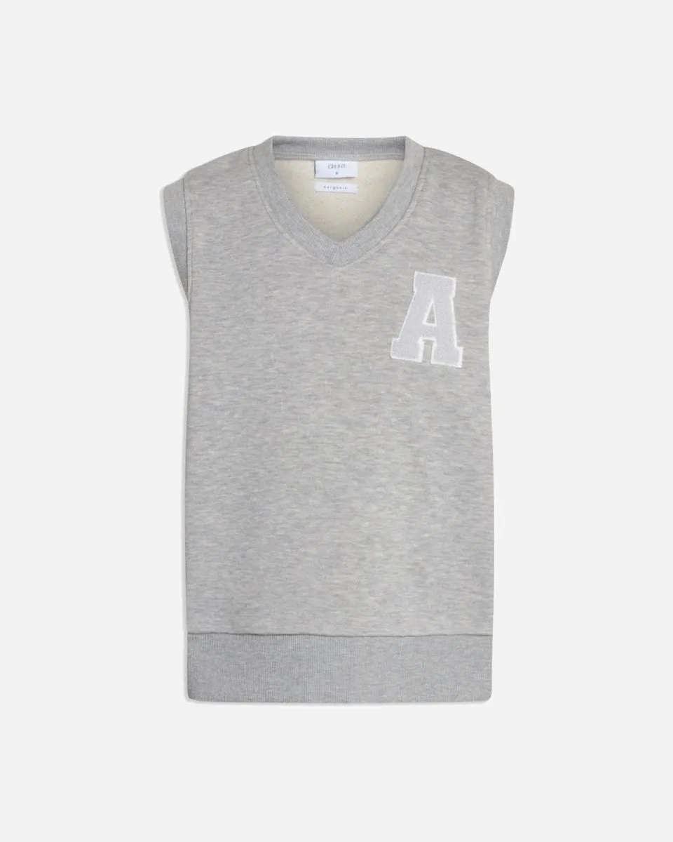 Emerson Sweat Vest - Grey Melange