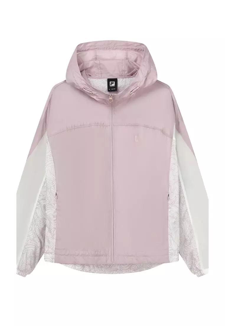 FILA FILA CORE Women's ATHLETICS FITNESS Woven Jacket in Pink