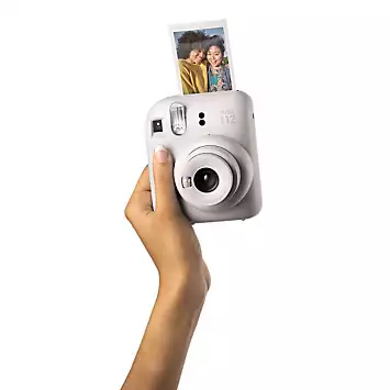 Fujifilm Instax Mini 12 Instant Camera with 20 Shot Film Pack - Clay White | Kaleidoscope