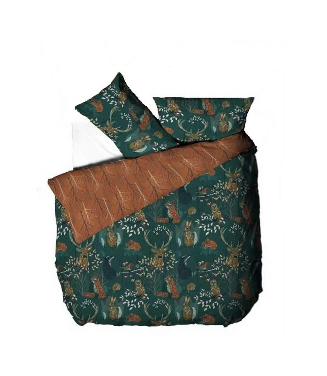 Furn Forest Fauna Duvet Cover Set (Emerald Green) - UTRV1838