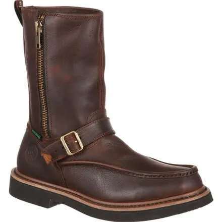 Georgia Boot Side Zip Waterproof Work Wellington