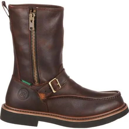 Georgia Boot Side Zip Waterproof Work Wellington