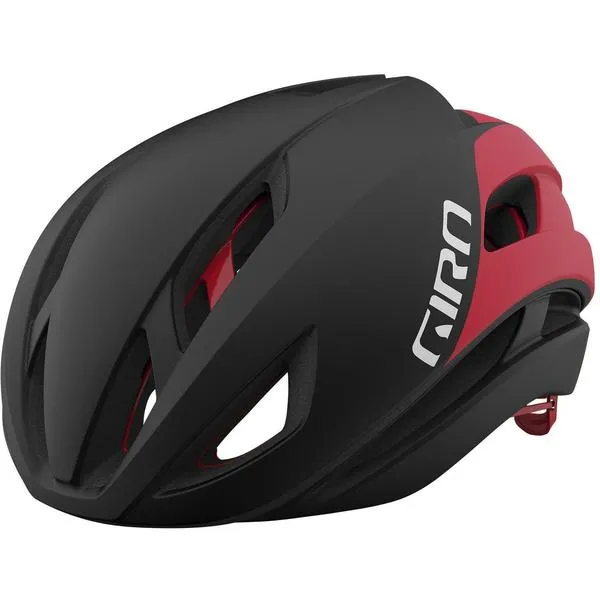 Giro Eclipse Spherical Road Helmet - Matt Black-White-Red - 2024