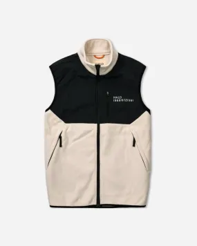 Halo Blocked Fleece Vest - Oyster Gray