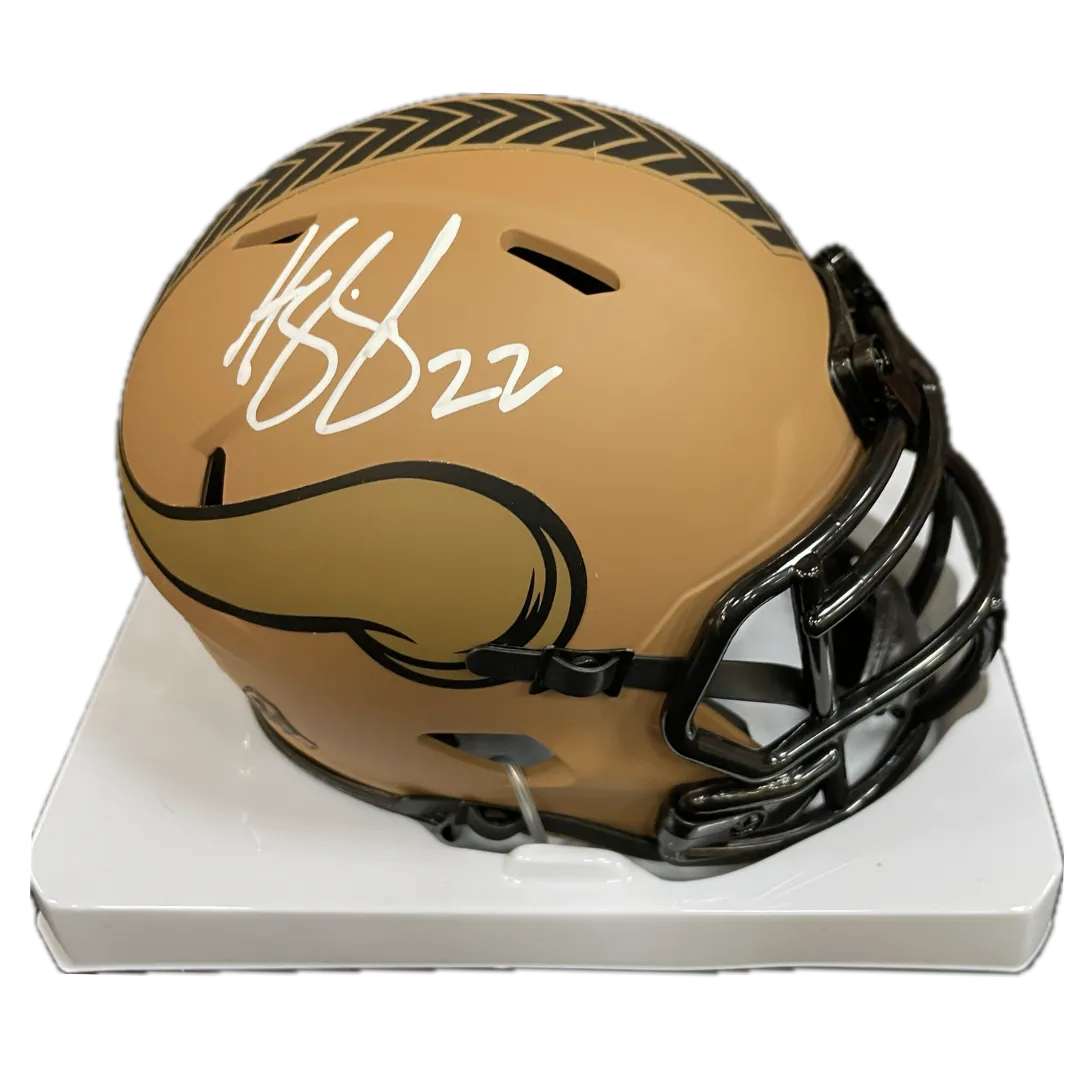 Harrison Smith Autographed Minnesota Vikings Salute to Service Mini Helmet