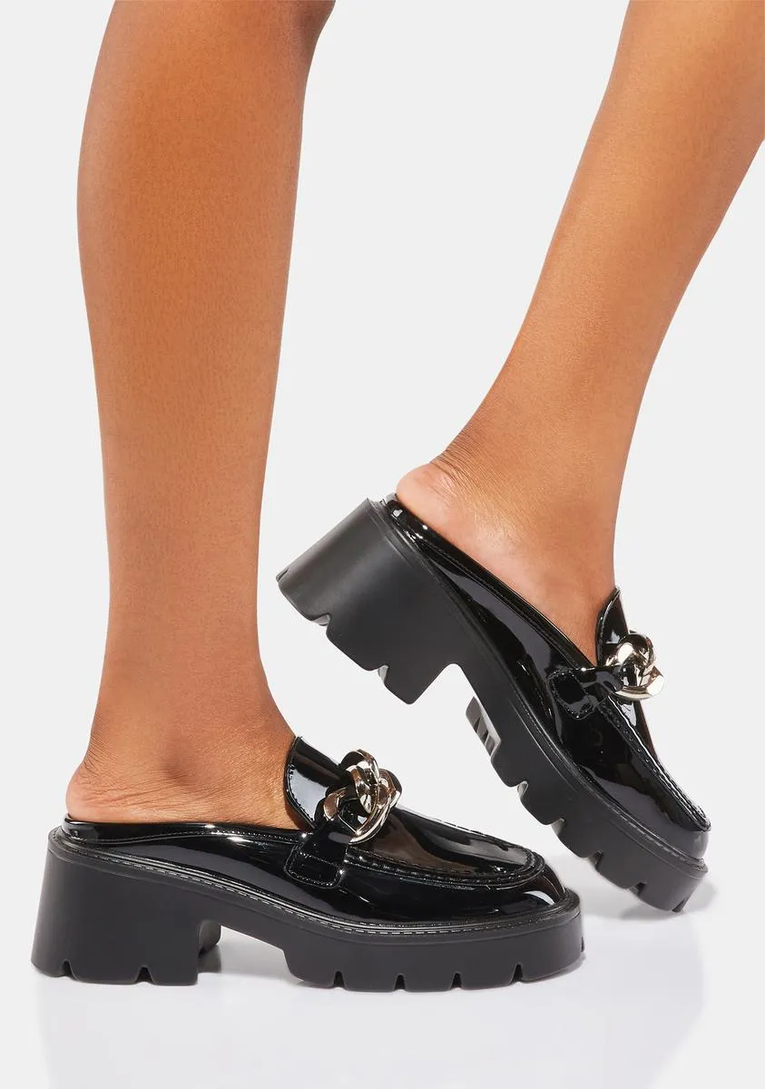 Hear Me Out Flatform Oxford Mules-