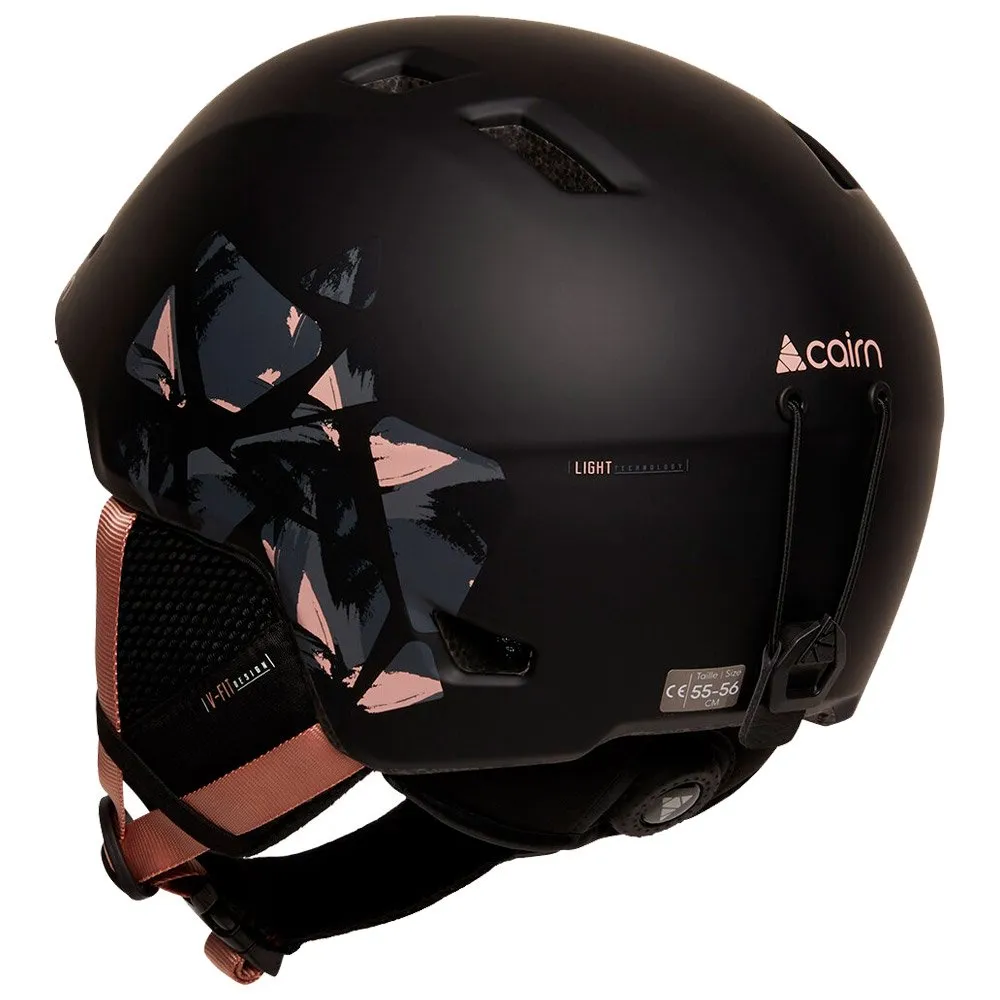 Helmet Cairn ---Meteor Black Powder Pink Leaf